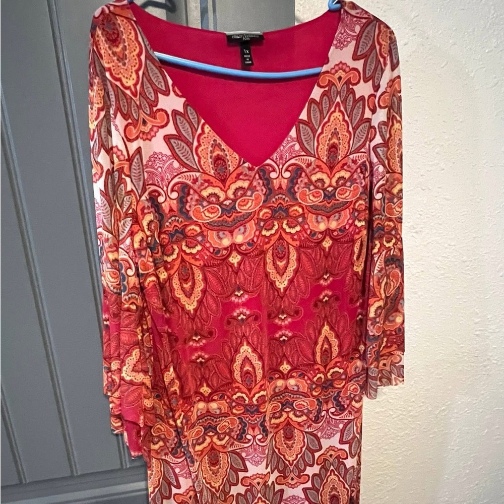 Allison Brittney Plus 1XL very cute and flowy dress